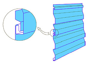 Горизонтальная стыковка профилей Сайдинг